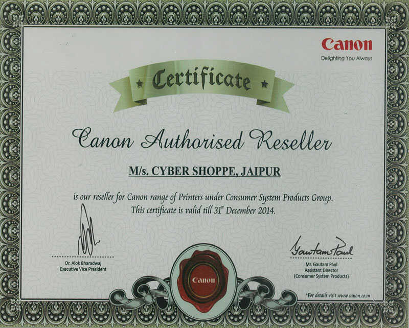 Canon Authorised Reseller