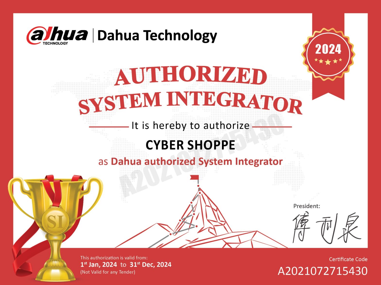 Dahua Authorized System Integrator