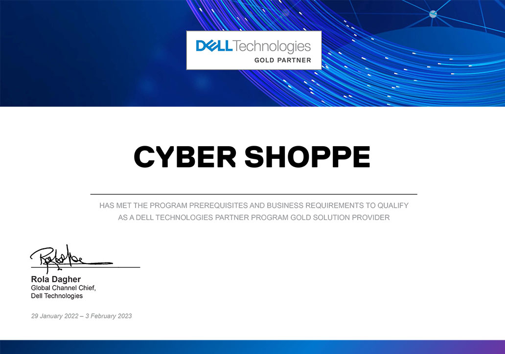 Dell Technologies Gold Partner