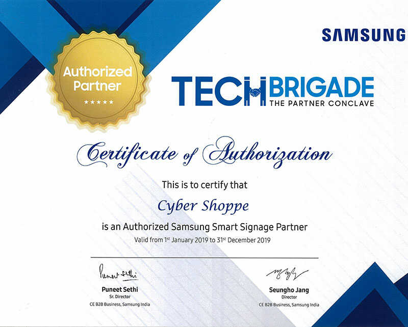 Samsung Authorized Smart Signage Partner