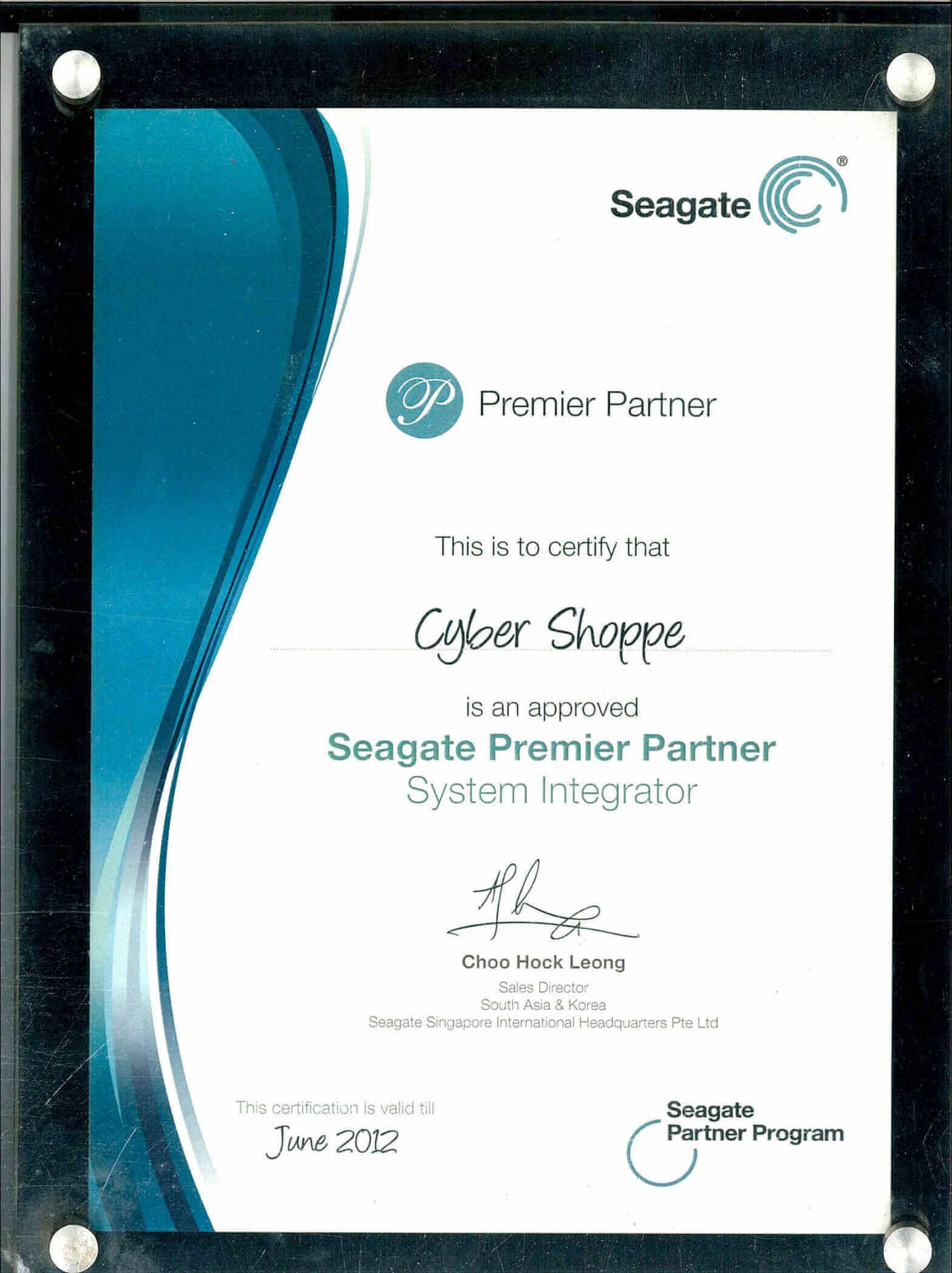 Seagate Premier Partner — System Integrator