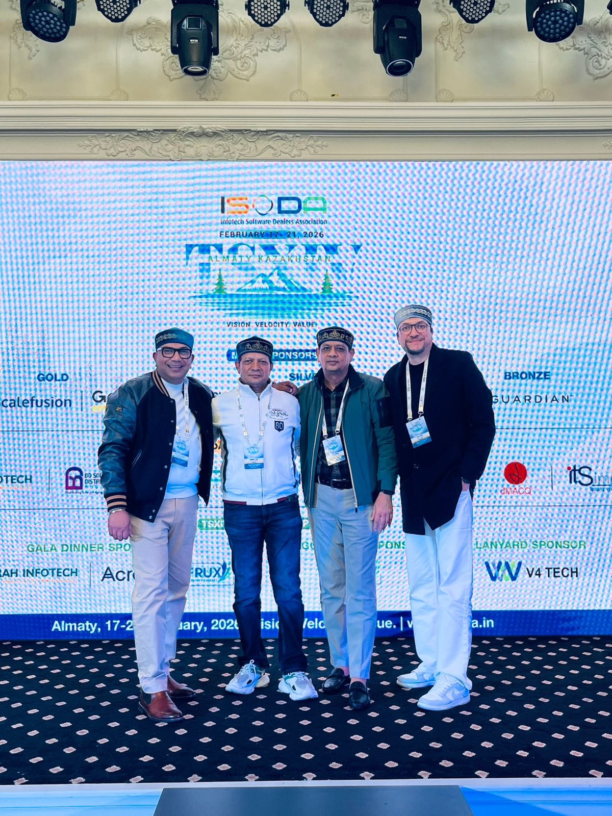 Cyber Shoppe representatives at the ISODA TSXX summit in Almaty, Kazakhstan, February 2026.