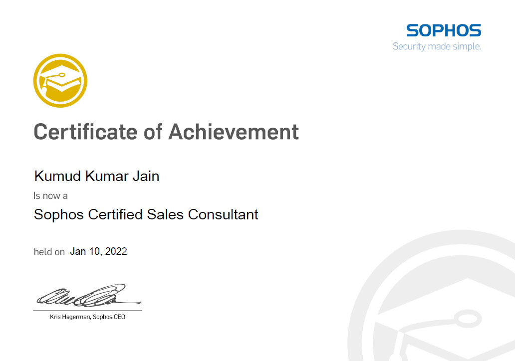 Sophos Certified Sales-Consultant 69182554